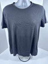 Hugo Boss Green Label Black Logo T-Shirt Men ...