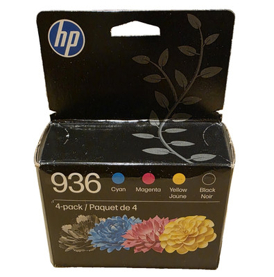 HP 936 4-Pack Standard Capacity Ink Cartridges Black/Cyan/Magenta/Yellow Dec2027