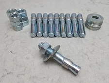 10 Pack ITW Ramset Red Head 3/4" x 4-1/4" Trubolt Carbon Wedge Anchor WS-3442 