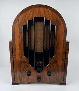 Röhrenradio Philips Super inductance 636A grosse Kathedrale Frankreich 1933