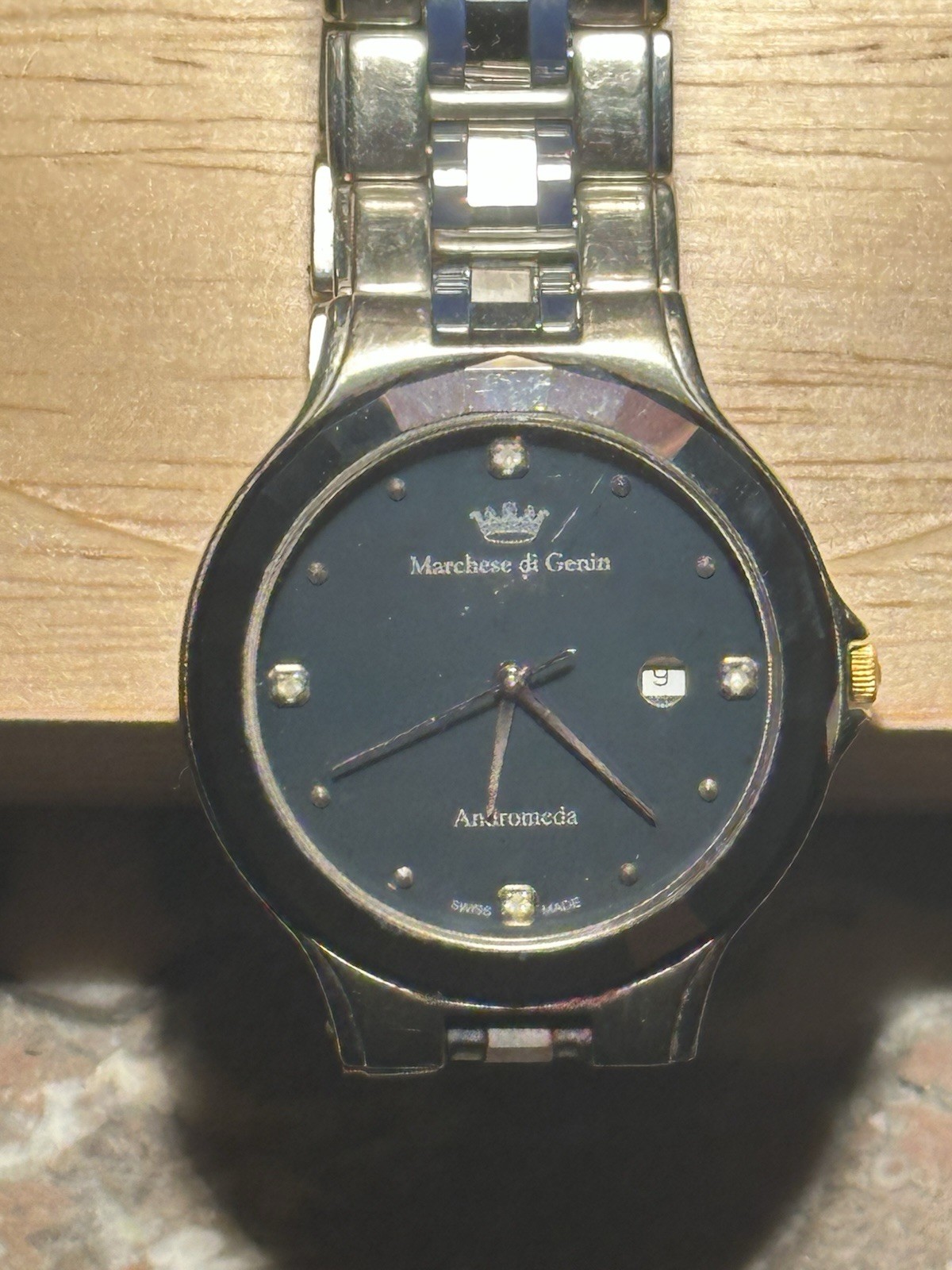 Reloj Suizo Marchese di Genin Andromeda Tungsteno Y Cerámica Acero Inoxidable Corona 18K