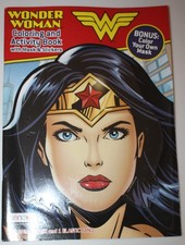 Bendon Wonder Woman Coloring And Activity Book - Bonus Color Your Own Mask - NEW