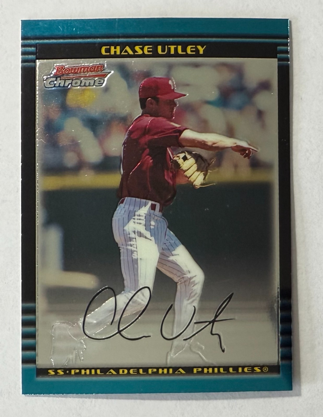 2002 Bowman Chrome Chase Utley RC #241