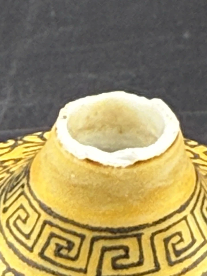 Botella de tabaco de porcelana - Famille Rose pintada a mano escena interior privada Foto 4 de 4