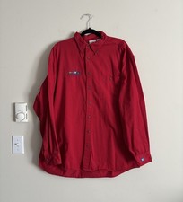 Toys R Us Vintage Uniform Work Shirt Button Down Mens XL 90s 2000s Red Y2K