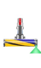 Vacuum Brush Head for Dyson V7 V8 V10 V11 V15 Cordless Cleaner with Green Light