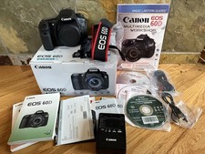 Canon EOS 60D Digital DSLR Camera Body with Box Just 16K Shutter Count EX Cond
