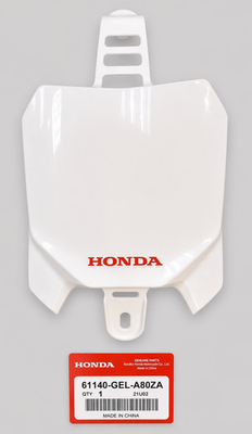 2013-2021 Honda CRF50F CRF 50 F White Front Number Plate OEM 61140