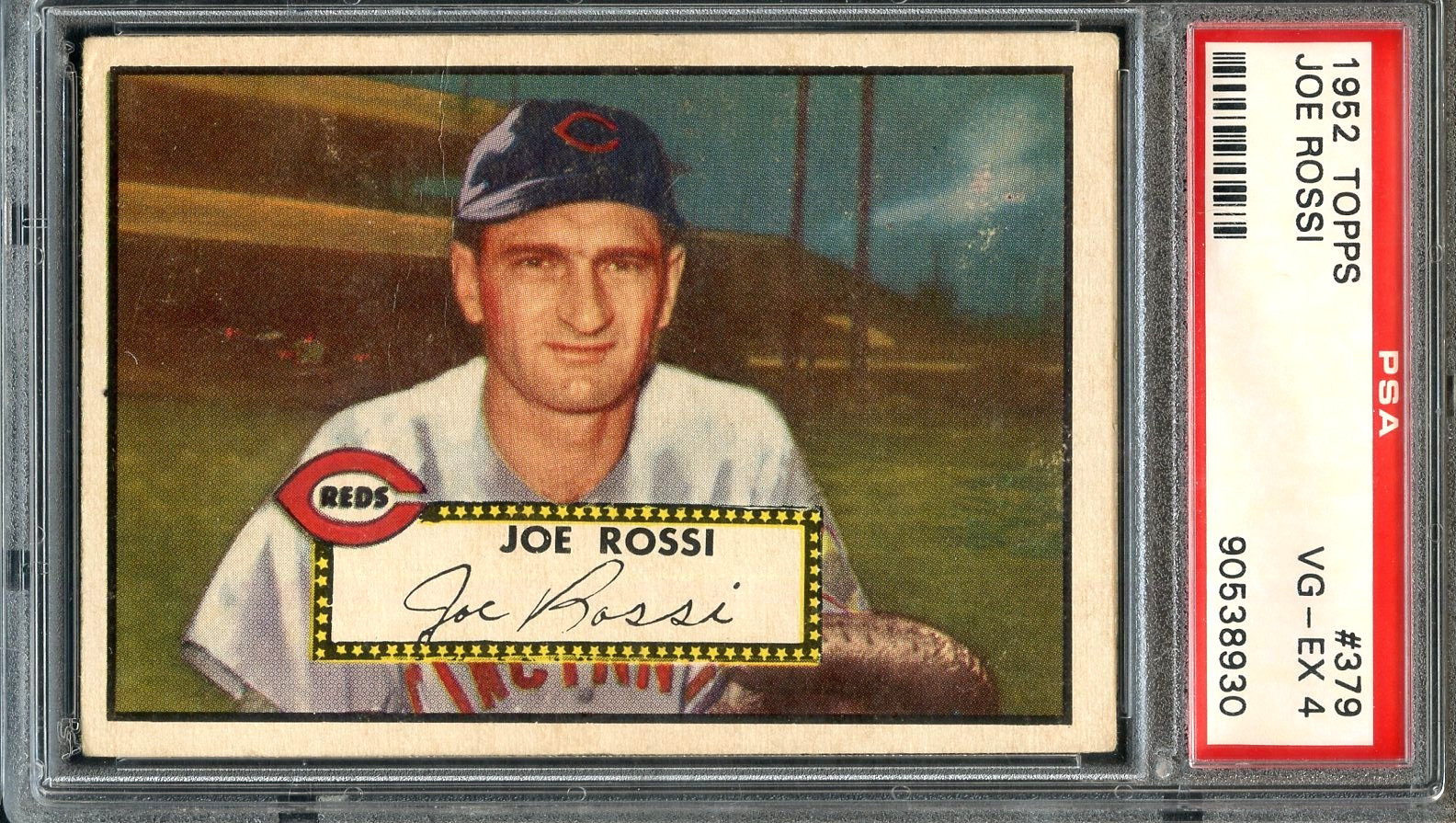 1952 Topps Tough High #379 Joe Rossi RC PSA 4 Cincinnati Reds 8930