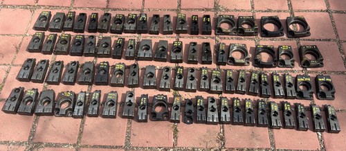 Lot of 80 Mate 114 Style Bottom Die Holders for Turret Punch Presses