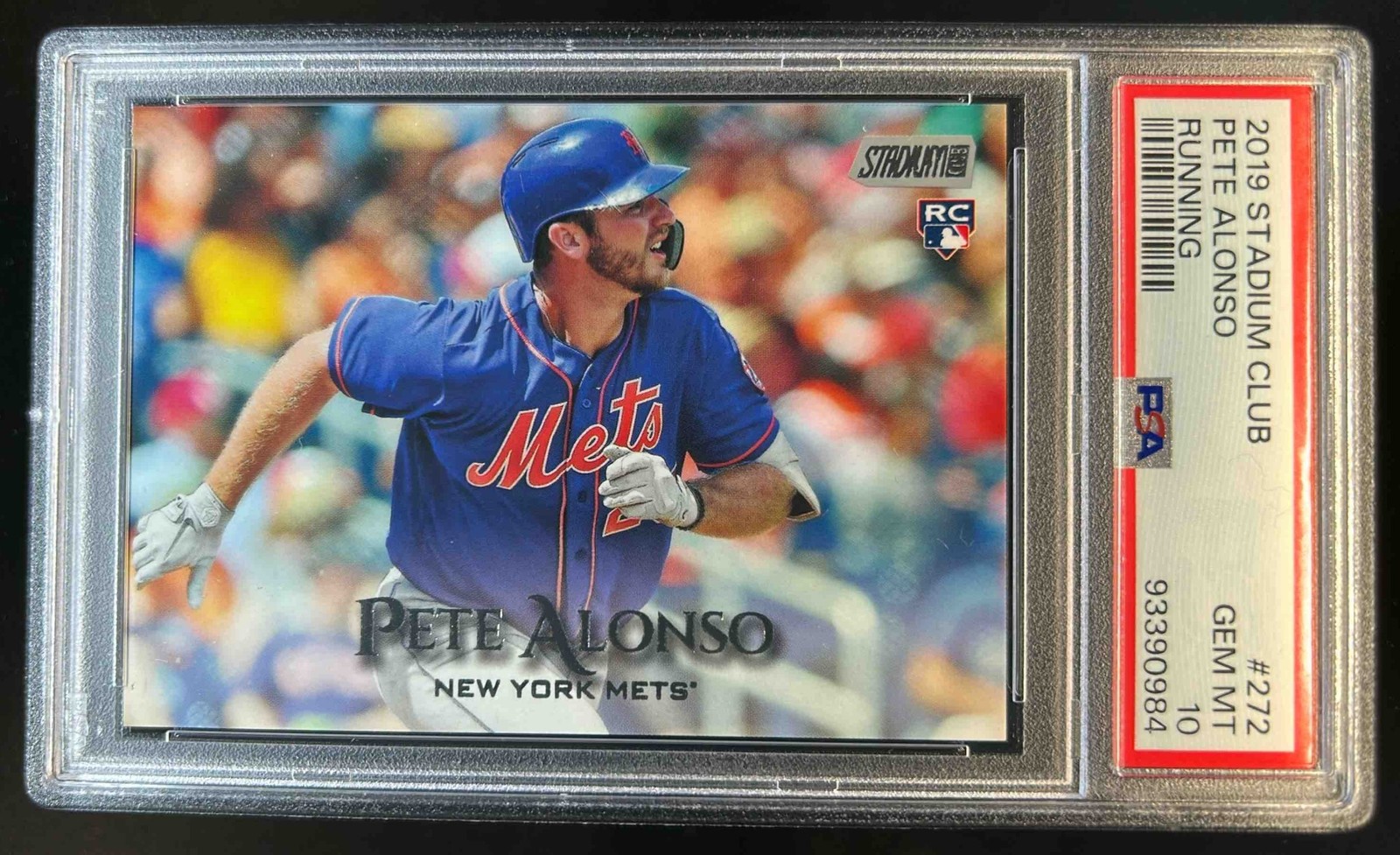 2019 Stadium Club Pete Alonso RC Rookie #272b Mets PSA 10