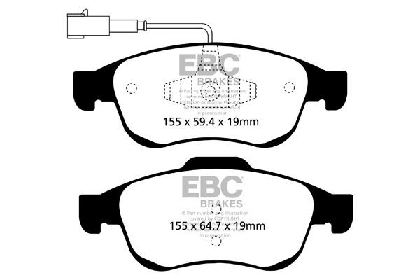 EBC DP42078R BRAKE PAD SET DISC BRAKE Front