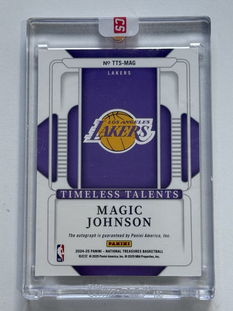 2024-25 Panini National Treasures Magic Johnson Timeless Talents