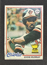 Topps 1978 Eddie Murray Rookie Baltimore Orioles #36 Baseball Card. rookie card picture