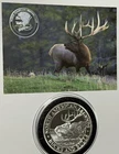 Taft Bull Elk American Hunting Club Proof Coin 1 Troy Oz .999 Fine Silver Round