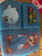 Super Mario Kinder Premium Brotdose Lunchbox Fr&uuml;hst&uuml;cks-Box mit 3 F&auml;chern