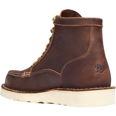 Danner 15563 Bull Run Moc Toe Wedge Work Boots for Men - Brown