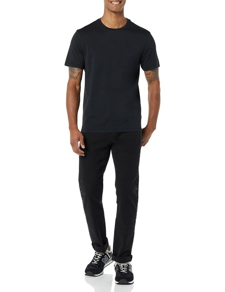 Amazon Essentials Herren T-Shirt Slim Fit 2Er-Pack Dunkelgrau/Schwarz-image