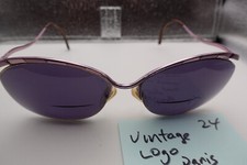 VINTAGE LOGO PARIS FRANCE SUNGLASSES FRAME ONLY LAVENDER sg 24