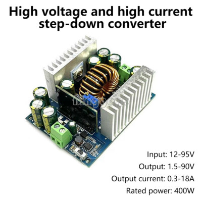 500W Buck Voltage Current Constant Adjustable Power Module DC12-95V to DC1.5-90V