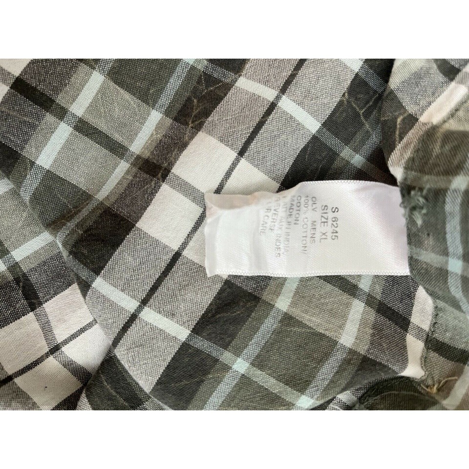 Woolrich Men’s Short Sleeve Brown/Tan Plaid Button Down Shirt XL eBay