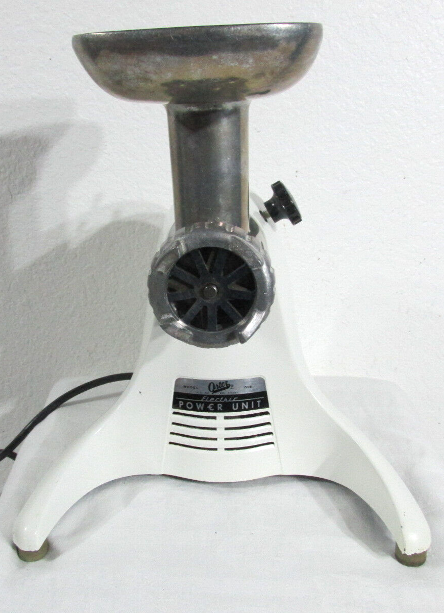 Oster Model 516 Electric Power Unit Meat Grinder Vintage 60s Country