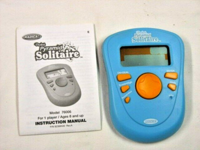 Pocket Pyramid Solitaire Handheld Electronic Game 2005 Radica with Manual