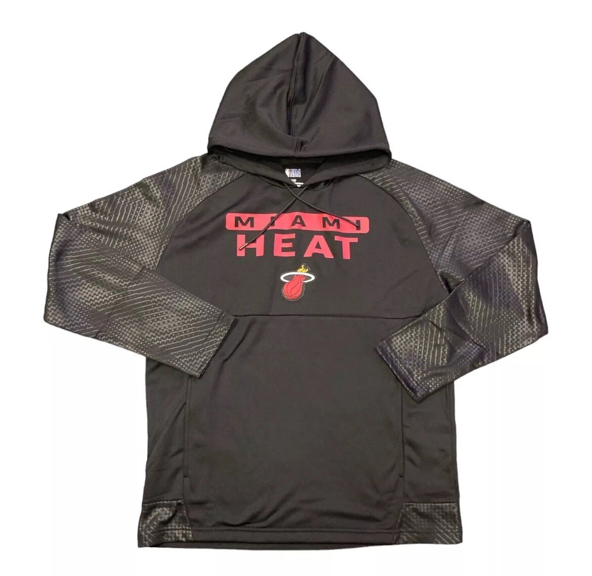 NEW NBA Men's LARGE Soft Long Sleeve Miami Heat Logo Pullover Hoodie