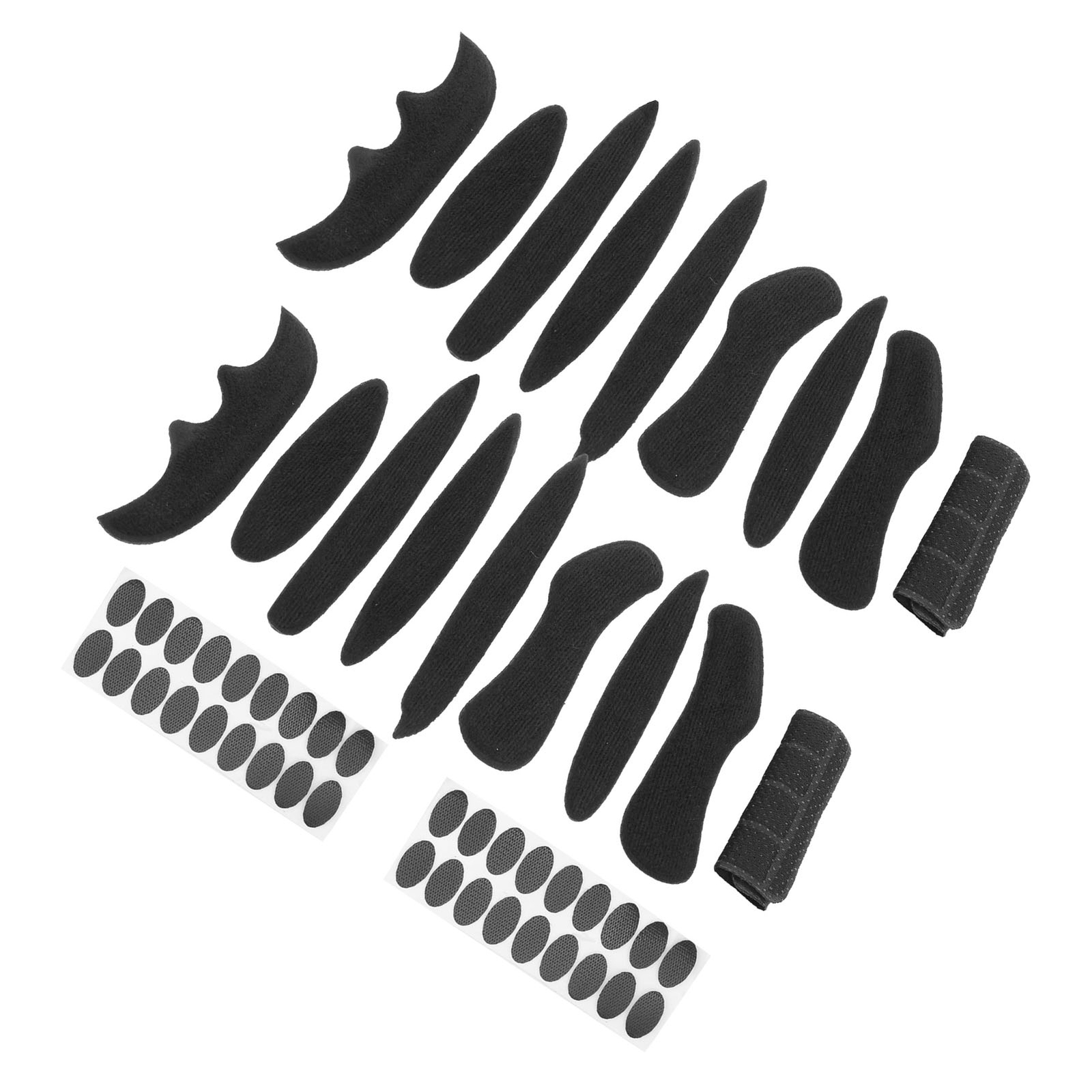 2-Pack Black Electric Bike Helmet Liner Pads - Soft Sponge Replacement