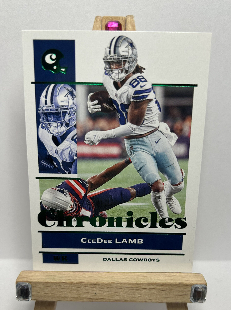 CEEDEE LAMB 2021 Panini Chronicles Football #27 GREEN FOIL Dallas Cowboys