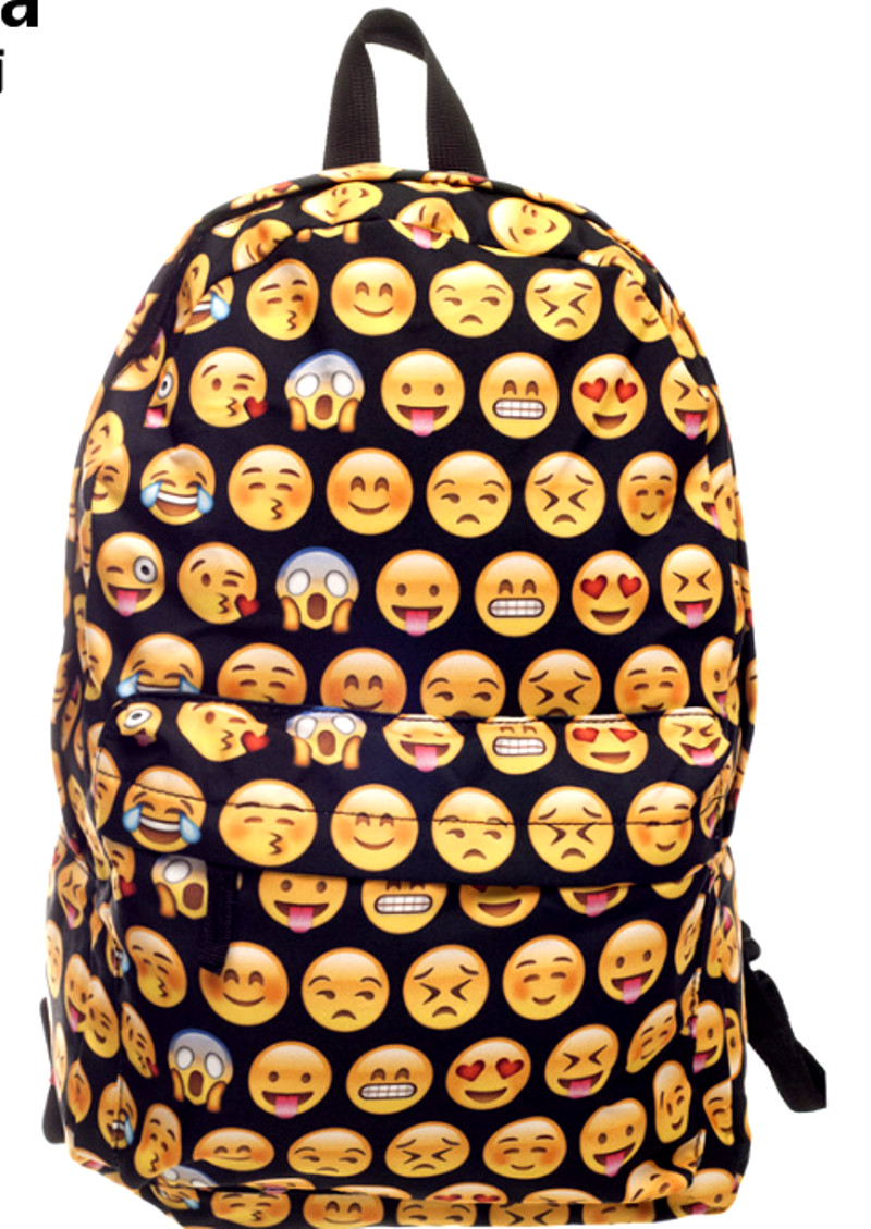 Emoji Japanese Anime Cartoon Travel School Fashion Designers Bag Backpack bei57