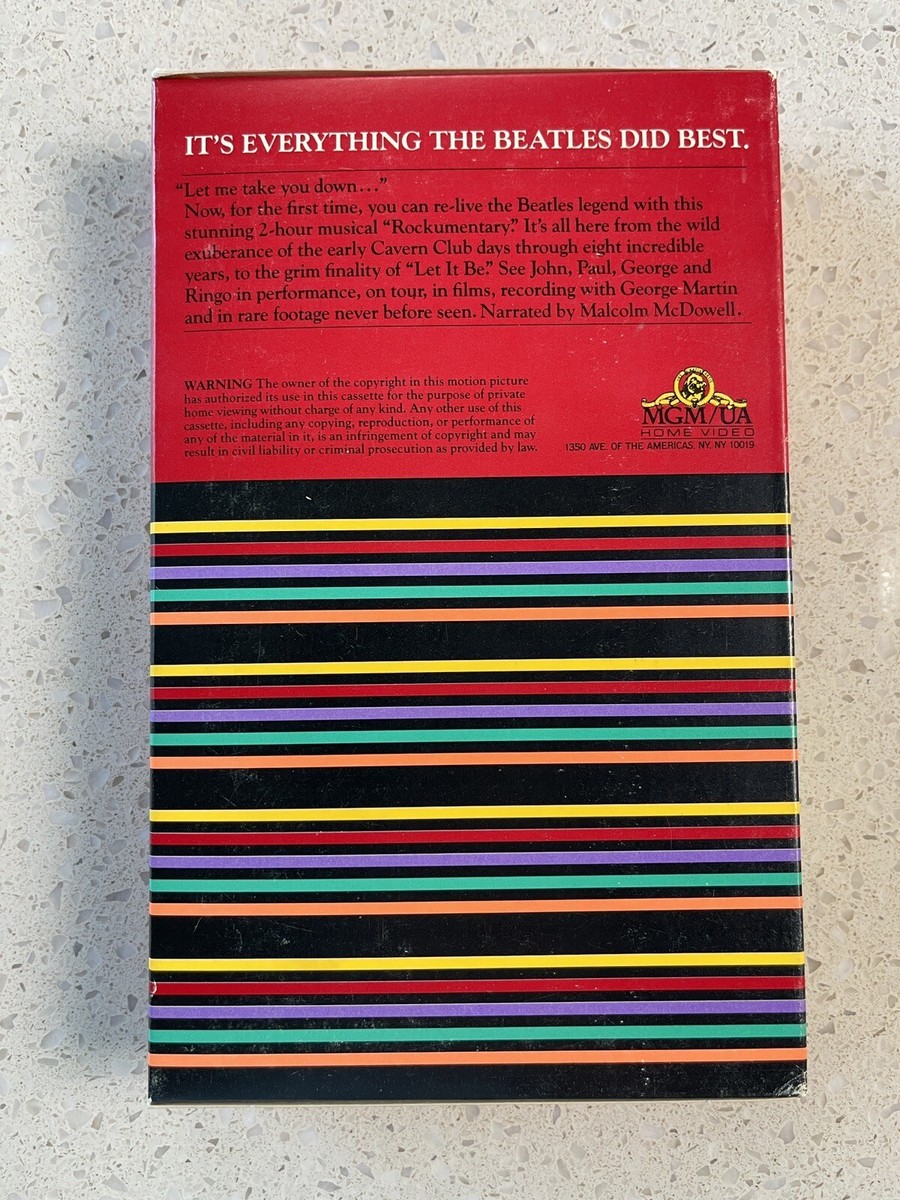 ミュージック THE COMPLEAT BEATLES The Compleat Beatles VHS 1982 Music Rockumentary Original