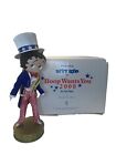 Fleischer Studio Betty Boop 2000 Boop Wants You Figurine 14 inches Tall Iob