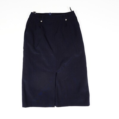 KLEIN PETIT PARIS Maxirock Gr. 38 schwarz Schurwolle Business Rock mit Futter