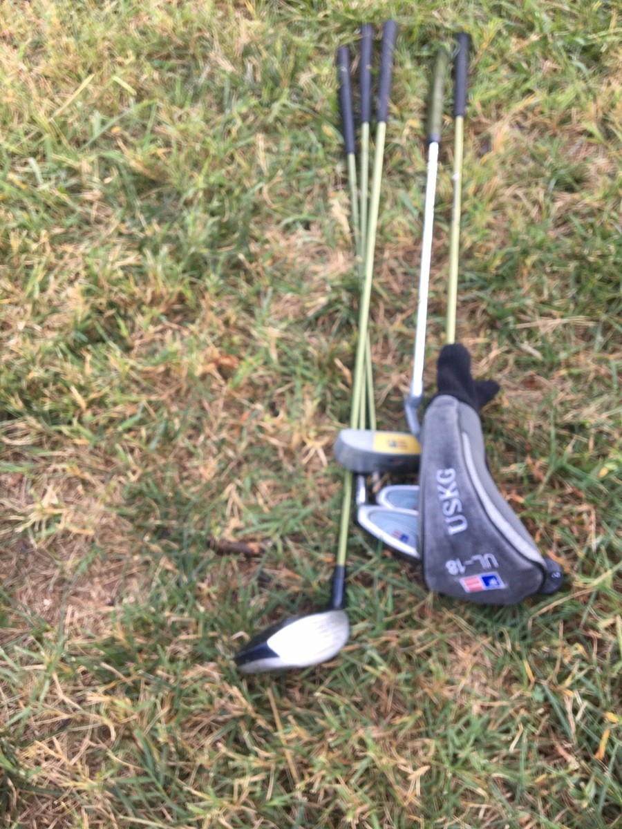 US Kids Golf UL-18 Lime 57-39 Bag+5 Clubs (9,PW,3,4h wood US Kids Golf UL-18 Lime 57-39 Bag+5 Clubs (9,PW,3,4h wood
