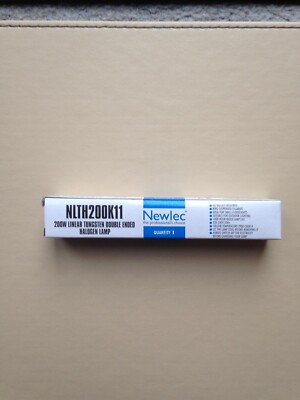 6 x Newlec NLTH200K11 200W lineare Wolfram doppelendige Halogenlampe in Box