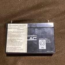 Lithonia Lighting ELB0607 Rechargeable Lead-Acid Battery 6.5 Amps, 6 Volts