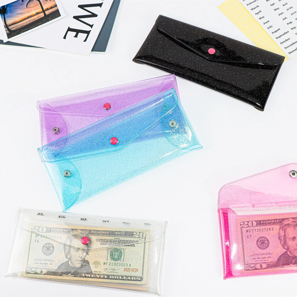 Cash Envelope Wallet with 6pcs Divider with Pockets and 2pcs Monthly Tab Sticker - Image 3 of 4