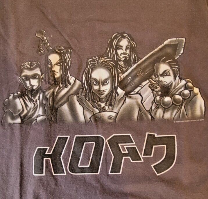 Korn T-shirt Vintage Rare Cartoon Anime Giant Brand Men's XL Korn T-shirt Vintage Rare Cartoon Anime Giant Brand Men's XL