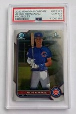 2022 bowman chrome alexis hernandez PSA 10
