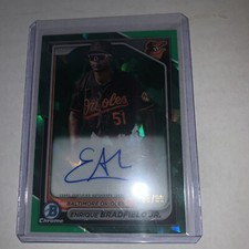 2024 Bowman Sapphire Edition Chrome Prospects Green 86/99 Enrique Bradfield Auto