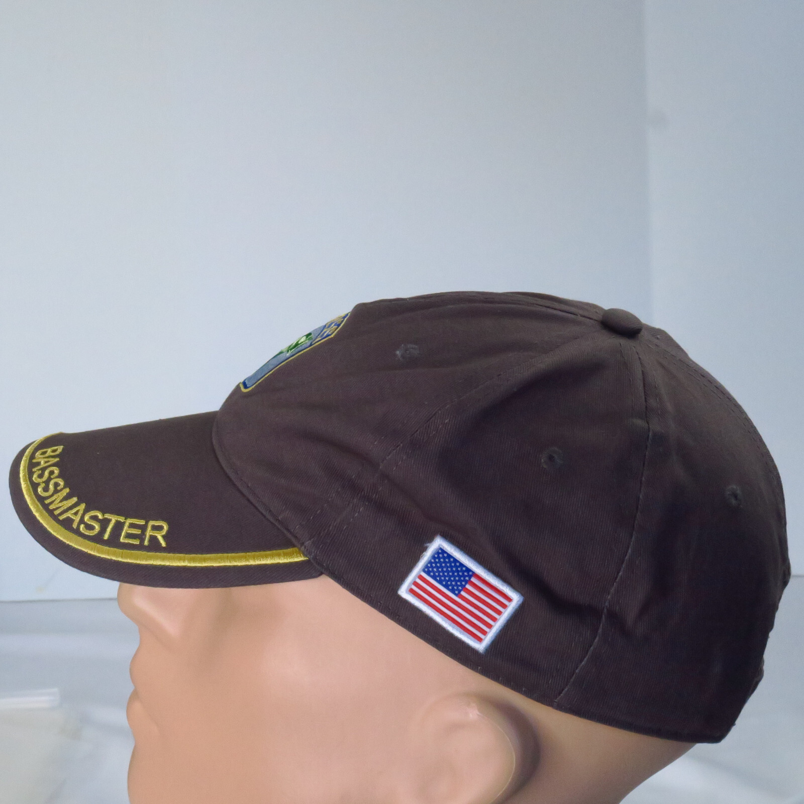 Bass Master Gray Embroidered Flag Patch Logo Fish… - image 3