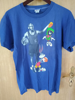 Vintage Space Jam Shirt, 90s, Air Jordan, Größe L, Made in USA