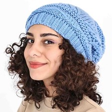 Knit Slouchy Oversized Soft Warm Winter Beanie Women Hat