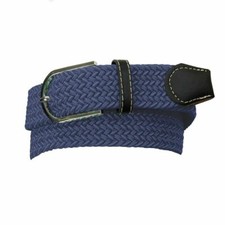 Ovation Ladies Braided Stretch Belt - Navy