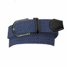 Ovation Ladies Braided Stretch Belt - Navy