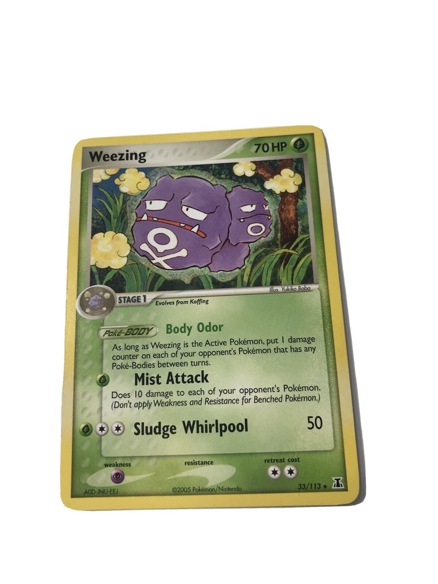 1995 weezing pokemon card value 95/198 Prices Rising Rivals Type Weezing 1997 Japanese Mystery of