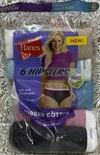 Hanes Women's 5pk Cotton Ribbed Hipster - Size 5