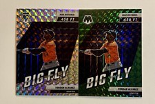 2022 Panini Mosaic Yordan Alvarez Big Fly Green Prizm SP + Silver Prizm
