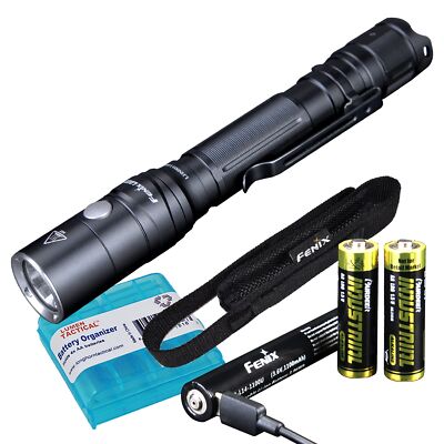 Fenix LD22 v2.0 AA Flashlight, 800 Lumen Rechargeable Penlight for EDC, Compa...
